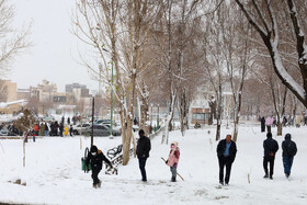 بارش برف پاییزی در شهرکرد