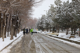 بارش برف پاییزی در شهرکرد