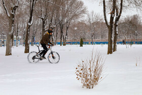 بارش برف پاییزی در شهرکرد