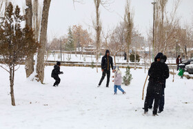 بارش برف پاییزی در شهرکرد