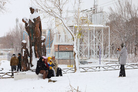 بارش برف پاییزی در شهرکرد