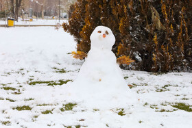 بارش برف پاییزی در شهرکرد