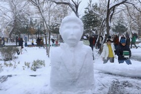 همدان میزبان جشن ساخت آدم‌برفی