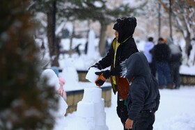 همدان میزبان جشن ساخت آدم‌برفی