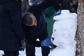 همدان میزبان جشن ساخت آدم‌برفی