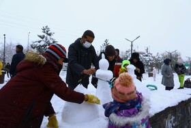 همدان میزبان جشن ساخت آدم‌برفی