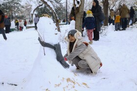 همدان میزبان جشن ساخت آدم‌برفی