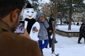 همدان میزبان جشن ساخت آدم‌برفی