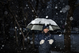 بارش شدید برف در مشهد