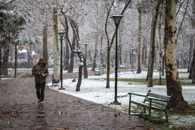 بارش شدید برف در مشهد