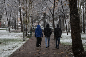 بارش شدید برف در مشهد