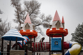 بارش شدید برف در مشهد