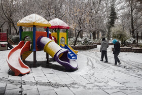 بارش شدید برف در مشهد