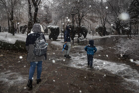 بارش شدید برف در مشهد