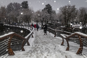 بارش شدید برف در مشهد