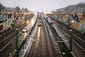 بارش شدید برف در مشهد