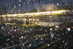 بارش شدید برف در مشهد