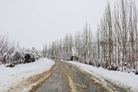 بارش نخستین برف پاییزی در یاسوج