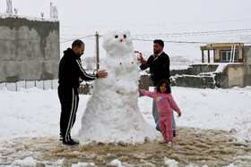 بارش نخستین برف پاییزی در یاسوج