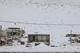 بارش نخستین برف پاییزی در یاسوج