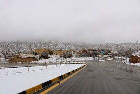 بارش نخستین برف پاییزی در یاسوج