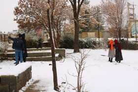 بارش نخستین برف پاییزی در یاسوج