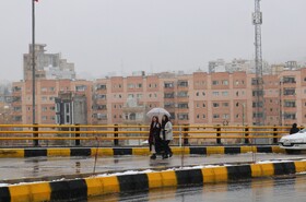 بارش نخستین برف پاییزی در یاسوج