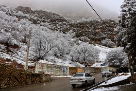 بارش نخستین برف پاییزی در یاسوج