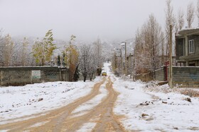 بارش نخستین برف پاییزی در یاسوج