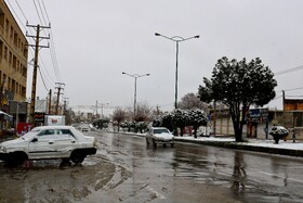 بارش نخستین برف پاییزی در یاسوج