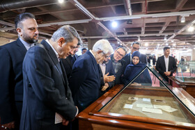 بازدید محمدرضا عارف، معاون اول رییس جمهور از سازمان اسناد و کتابخانه ملی