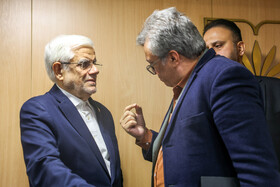 محمدرضا عارف، معاون اول رییس جمهور در جلسه هیات امنای سازمان اسناد و کتابخانه ملی