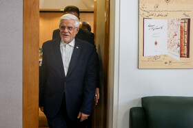 محمدرضا عارف، معاون اول رییس جمهور در جلسه هیات امنای سازمان اسناد و کتابخانه ملی