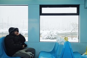 بارش شدید برف - مشهد