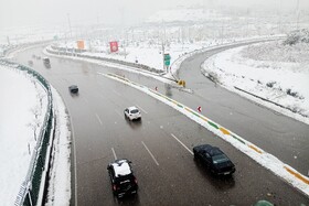 بارش شدید برف - مشهد