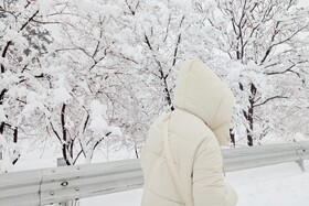 بارش شدید برف - مشهد