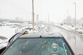 بارش شدید برف - مشهد