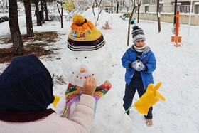 بارش شدید برف - مشهد