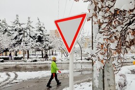 بارش شدید برف - مشهد