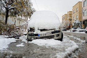 بارش شدید برف - مشهد