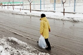 بارش شدید برف - مشهد