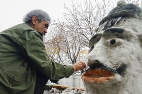 بارش شدید برف - مشهد