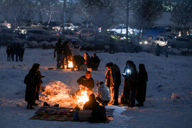 تفریح مردم در ارتفاعات برفی مشهد
