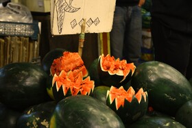 بازار تره‌بار همدان در تکاپوی یلدا