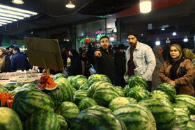 بازار تره‌بار همدان در تکاپوی یلدا