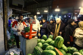 بازار تره‌بار همدان در تکاپوی یلدا