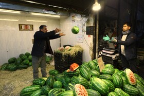 بازار تره‌بار همدان در تکاپوی یلدا