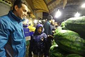 بازار تره‌بار همدان در تکاپوی یلدا