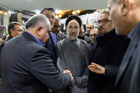 سید محمد خاتمی در مراسم ختم سید محمود فیض اردکانی