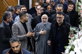 سید محمد خاتمی در مراسم ختم سید محمود فیض اردکانی